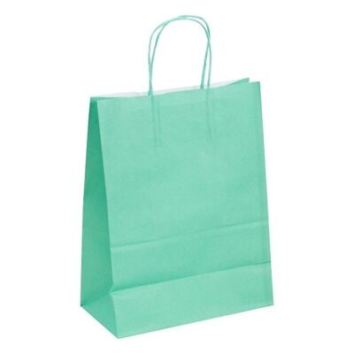 Water green kraft paper bag 18x8x22