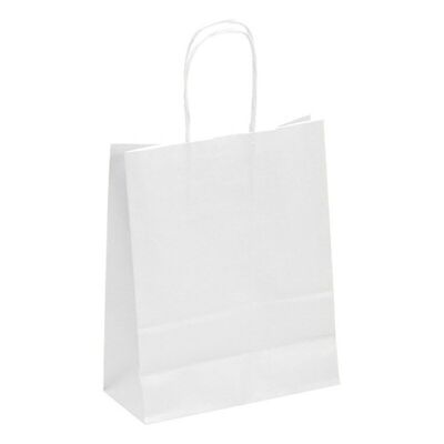 Sac papier kraft blanc 18x8x22