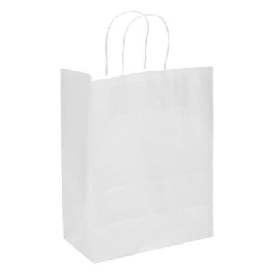 Bolsa de papel kraft blanco 34x14x39,5