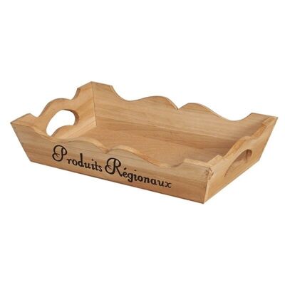 Natural wood basket Regional products 30x19x6