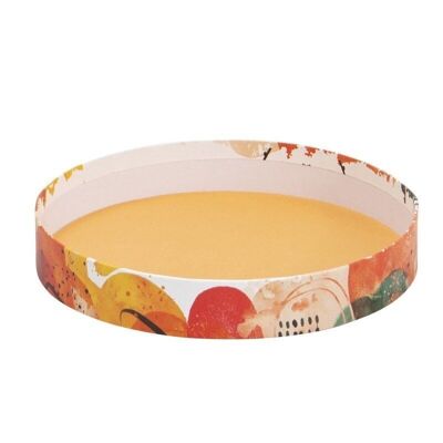 Color cardboard round basket, diameter 20.4x3.2