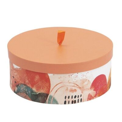 Color cardboard hat box diameter 25.5x10