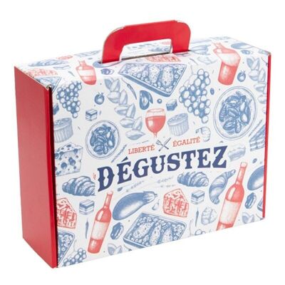 Rectangular cardboard case Degustez 34.5x26x11.5