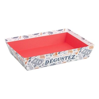 Rectangular cardboard basket Degustez 36x27x7