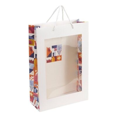 Bolsa botella cartón rectangular Escapade 24x10x35