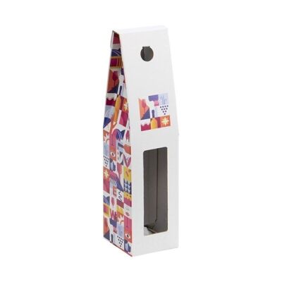 Escapade cardboard rectangular bottle holder 9x9x38