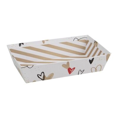 Unconditional cardboard rectangular basket 33x20x7