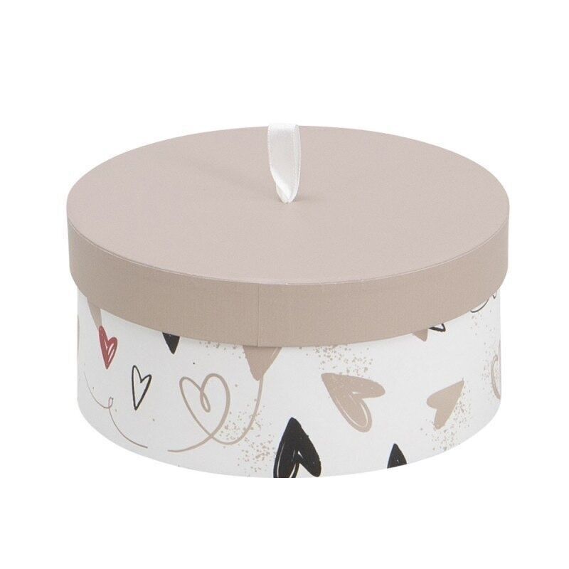 Incondizionata cappelliera tonda in cartone, diametro 16x7,5