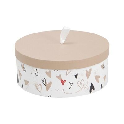 Unconditional round cardboard hat box diameter 25.5x10