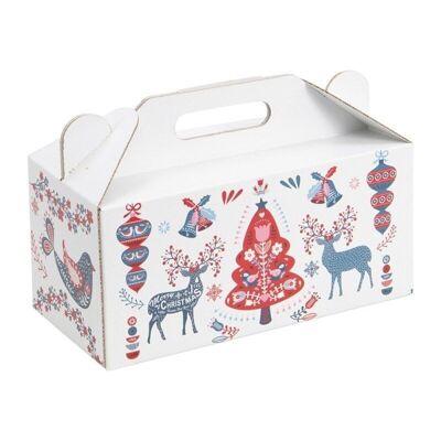 Caja cartón rectangular escandinava 32x15x15