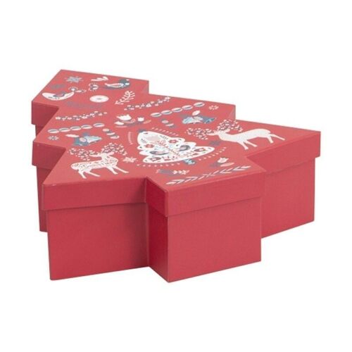 Coffret sapin carton Scandinave 30,2x25,8x8