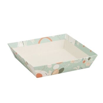 Corbeille carton carree Spring 22x22x5 1