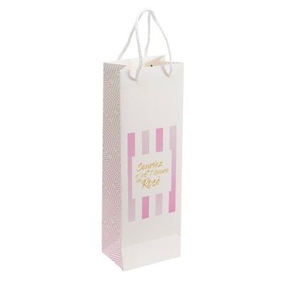 Sac-bouteille carton Voyage Estivale 12x8,5x36