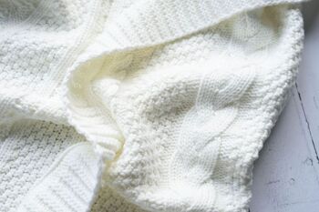 Couverture pour bébé en tricot - Blanche-Neige 5