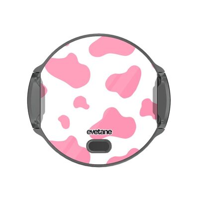 Support voiture avec charge à induction - Cow print pink