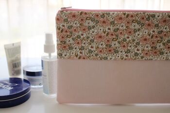 Pochette zippée Maya shabby rose 1