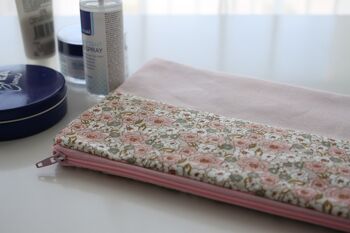 Pochette zippée Maya shabby rose 2