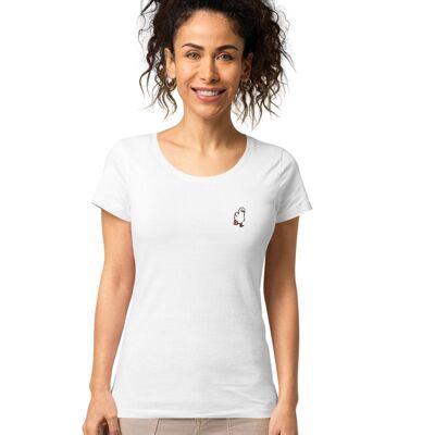 Basic women's Penguin T-shirt in organic fabric