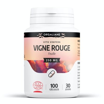 Organic red vine - 250 mg - 100 capsules