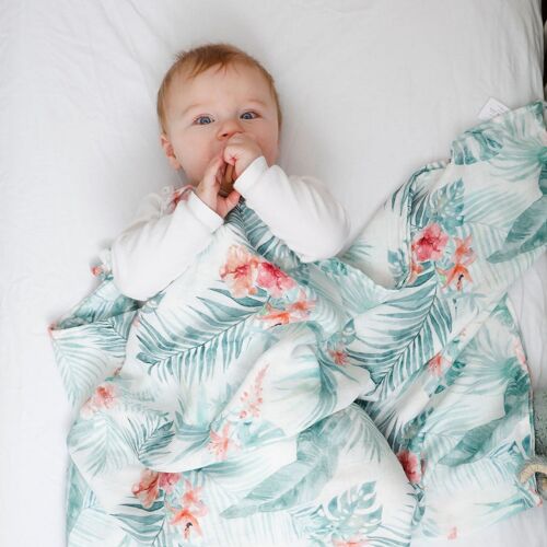 Tropical Extra Large Muslin / Swaddle Blanket