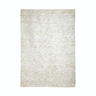 BEIGE AND WHITE RUG IN COTTON AND JUTE 240X170CM ANKARA