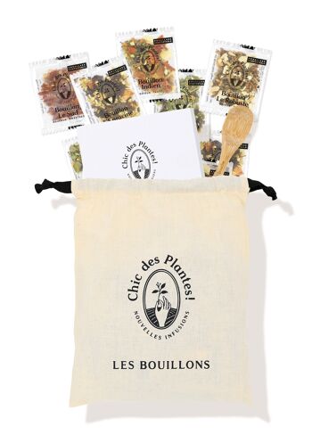 POCHON DÉCOUVERTE BOUILLONS (4 RÉFÉRENCES x 5 SACHETS + MENU) 1