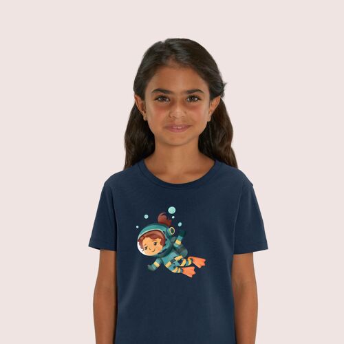 Kinder-T-Shirt aus Biobaumwolle "Geheimnisvolle Expedition ins Meer"