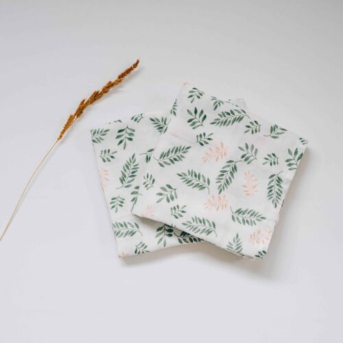 Dancing Leaves Muslin Squares