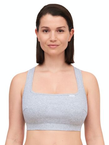 BRALETTE COTTON COMFORT MIXED GREY 1