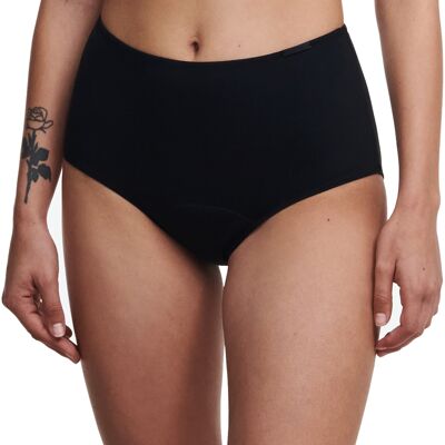 ESSENTIAL ABUNDANT FLOW UPPER MENSTRUAL PANTIES BLACK