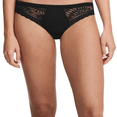 MENSTRUAL BRIEFS LIGHT FLOW EXTRA LACE BLACK