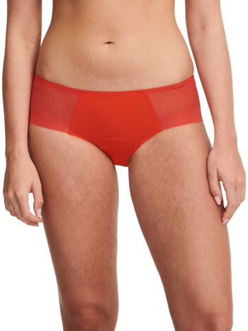 SHORTY MENSTRUEL MESH FLUX LEGER FLAME RED 1