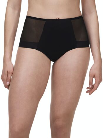 CULOTTE HAUTE MENSTRUELLE FLUX LEGER MESH NOIR 1