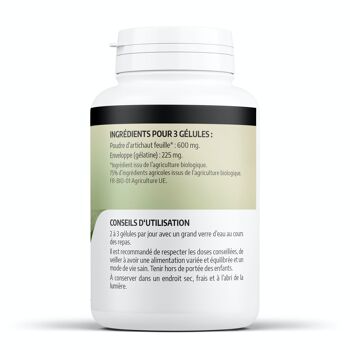 Artichaut Bio - 200 mg - 200 gélules 3