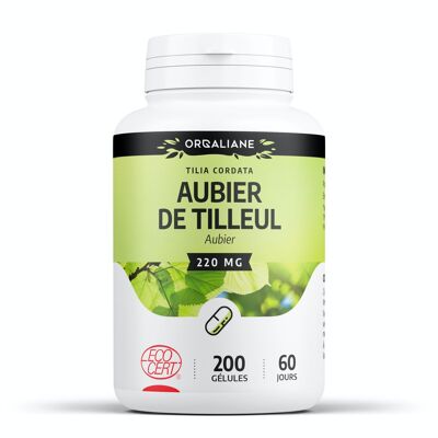 Aubier de Tilleul Bio - 220 mg - 200 gélules