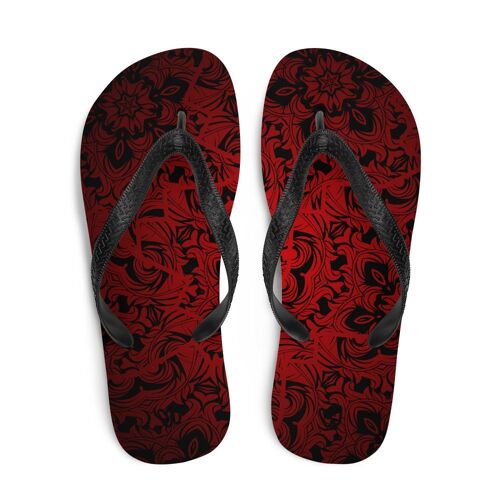 Red Lux Flip Flops