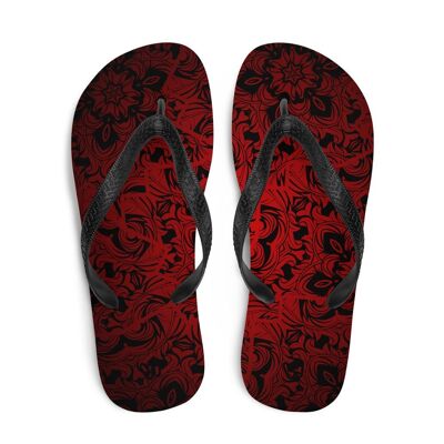 Red Lux Flip Flops