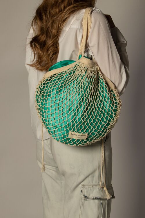 NEW mesh bag-LKnude Bright aqua