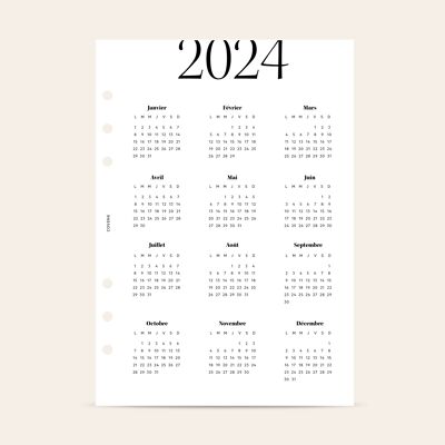 Insert year/month goals pages