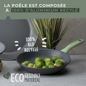 Poêle à frire 20 cm en aluminium recyclé Fackelmann Ecolution 10