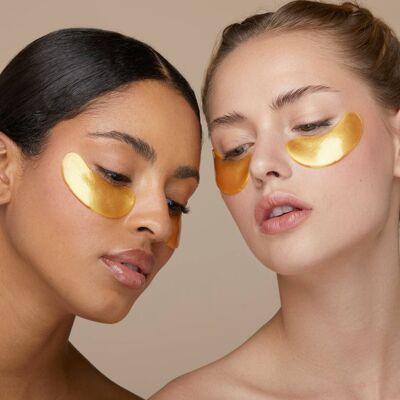 5 Pairs Of 2 Collagen Eye Patches Crystal Gold Eyes