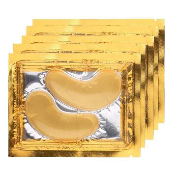 5 Paires De 2 Patchs Collagène Yeux Crystal Gold Yeux 2