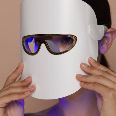 Maschera per terapia della luce a led 3 colori