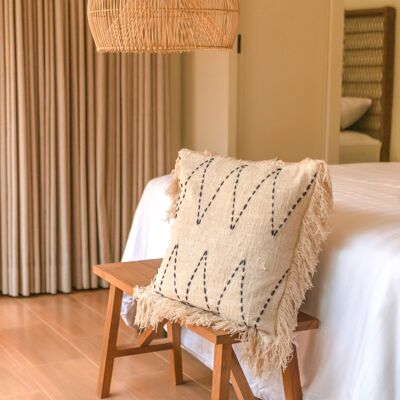 Cuscino decorativo Cuscino per divano 40x40 o 50x50 cm fodera per cuscino intrecciata a mano PITU in cotone con motivo astratto
