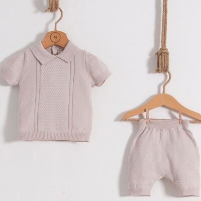 Organic Cotton Shorts Knitted Set, Super Soft