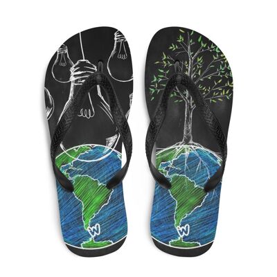 Save the Planet Flip Flops