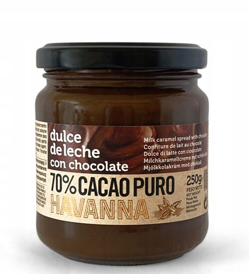 Havanna dulce de leche Cacao Puro 250g: milk Caramel Dessert Spread