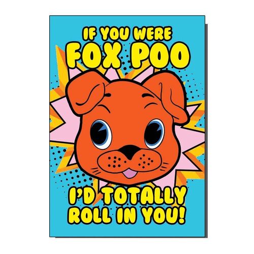 Funny Dog / Fox Greeting / Birthday Card