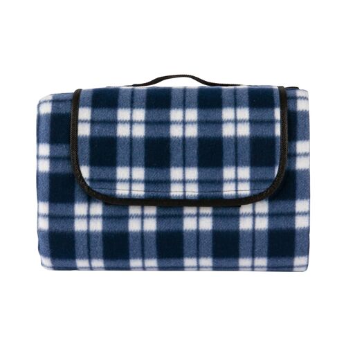 Nicola Spring Picnic Blanket - 130 x 168cm - Blue Gingham