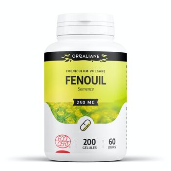 Fenouil Bio - 250 mg - 200 gélules 1